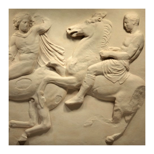 The Leaders Parthenon foamed ceramic Art relief Sculpture